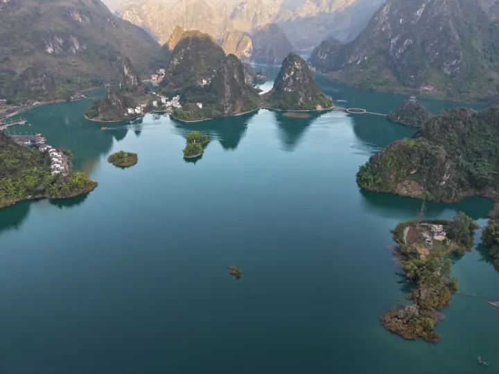 浩坤湖航拍视角景色 (11)