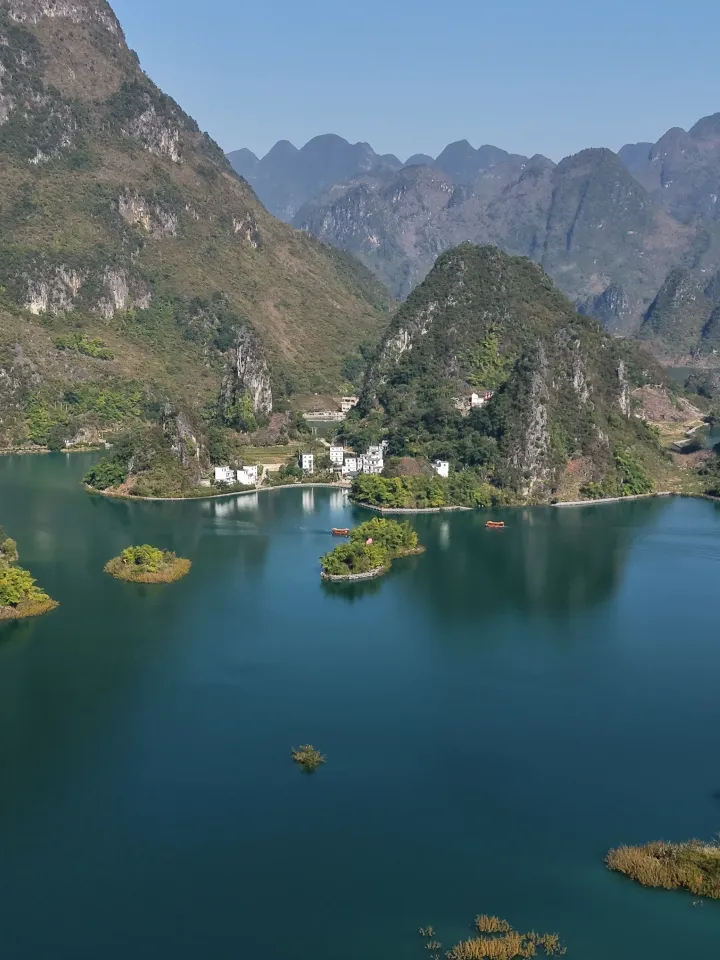 浩坤湖航拍视角景色 (3)