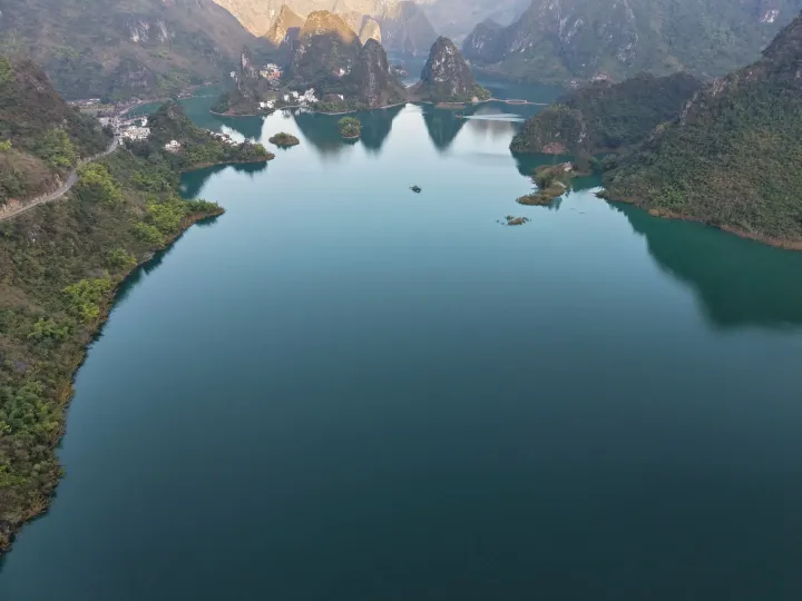 浩坤湖航拍视角景色 (12)