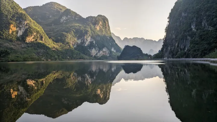 浩坤湖骑行栈道景色 (3)