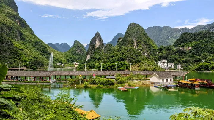 浩坤湖环湖公路景色 (12)-渔人码头