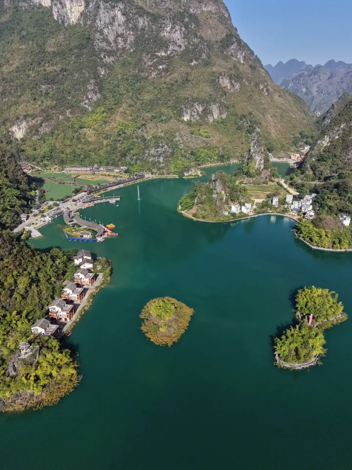 浩坤湖航拍视角景色 (1)